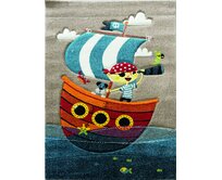 Berfin Dywany Dětský koberec Smart Kids 22766 Blue - 160x230 cm Vícebarevná, Střední (80x160 - 164x240), Syntetický (umělý)