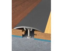 Profilteam Přechodová lišta (profil) Titan broušený - Lišta 900x30 mm Šedá, Syntetický (umělý)