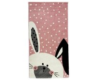 Vopi koberce Dětský koberec Kiddo F0131 pink - 80x150 cm Růžová, Střední (80x160 - 164x240), Syntetický (umělý)