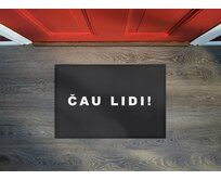 GDmats koberce Rohožka Čau lidi 40x60 cm - na ven i na doma - 40x60 cm Šedá, Malé (80x150 cm a menší), Syntetický (umělý)