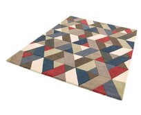 Asiatic London koberce AKCE: 120x170 cm Ručně všívaný kusový koberec Funk Chevron multi - 120x170 cm Vícebarevná, Střední (80x160 - 164x240), Přírodní