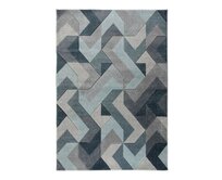 Flair Rugs koberce Kusový koberec Hand Carved Aurora Denim Blue - 120x170 cm Modrá, Velké (190x270 cm a větší), Syntetický (umělý)