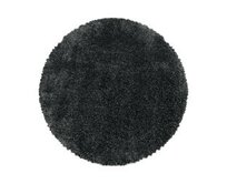 Ayyildiz koberce Kusový koberec Fluffy Shaggy 3500 grey kruh - 120x120 (průměr) kruh cm Šedá, Střední (80x160 - 164x240), Syntetický (umělý)