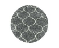 Ayyildiz koberce Kusový koberec Salsa Shaggy 3201 grey kruh - 120x120 (průměr) kruh cm Šedá, Střední (80x160 - 164x240), Syntetický (umělý)