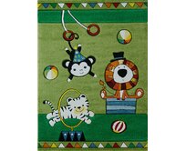 Berfin Dywany Dětský kusový koberec Smart Kids 22316 Green - 160x230 cm Zelená, Střední (80x160 - 164x240), Syntetický (umělý)