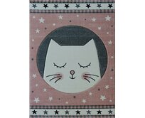 Berfin Dywany Dětský kusový koberec Smart Kids 22412 Pink - 160x230 cm Růžová, Střední (80x160 - 164x240), Syntetický (umělý)