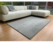 Vopi koberce Kusový koberec Udine šedý - 60x110 cm Šedá, Malé (80x150 cm a menší), Syntetický (umělý)
