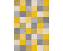 Oriental Weavers koberce Kusový koberec Portland 1923/RT44 - 67x120 cm Žlutá, Velké (190x270 cm a větší), Syntetický (umělý)
