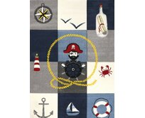 Dětský kusový koberec Diamond Kids 24241/953 - 120x170 cm Vícebarevná, Střední (80x160 - 164x240), Syntetický (umělý)