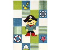 Dětský kusový koberec Diamond Kids 20801/60 - 140x200 cm Modrá, Střední (80x160 - 164x240), Syntetický (umělý)