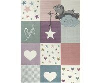 Dětský kusový koberec Diamond Kids 24202/110 - 160x230 cm Vícebarevná, Střední (80x160 - 164x240), Syntetický (umělý)