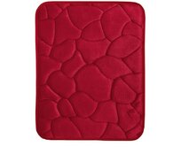 BO-MA koberce Protiskluzová koupelnová předložka 3D 0133 Red - 40x50 cm Červená, Malé (80x150 cm a menší), Syntetický (umělý)