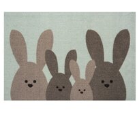 Hanse Home Collection koberce Protiskluzová rohožka Printy Green/Brown - 40x60 cm Hnědá, Malé (80x150 cm a menší), Syntetický (umělý)