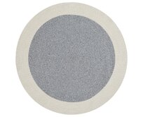 NORTHRUGS - Hanse Home koberce Kusový koberec Braided Grey Creme kruh - 200x200 (průměr) kruh cm Šedá, Střední (80x160 - 164x240), Syntetický (umělý)