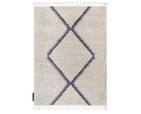Dywany Łuszczów Kusový koberec Berber Maknes B5910 cream and grey - 140x190 cm Bílá, Velké (190x270 cm a větší), Syntetický (umělý)