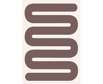 GDmats koberce Designový kusový koberec Snake od Jindřicha Lípy - 120x170 cm Hnědá, Velké (190x270 cm a větší), Syntetický (umělý)