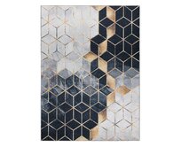Dywany Łuszczów Kusový koberec ANDRE Geometric 1171 - 80x150 cm Černobílá, Střední (80x160 - 164x240), Syntetický (umělý)