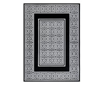 Dywany Łuszczów Kusový koberec Gloss 6776 85 greek black/ivory - 180x270 cm Černobílá, Velké (190x270 cm a větší), Syntetický (umělý)
