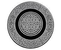 Dywany Łuszczów Kusový koberec Gloss 6776 85 greek black/ivory kruh - 200x200 (průměr) kruh cm Černobílá, Střední (80x160 - 164x240), Syntetický (umělý)
