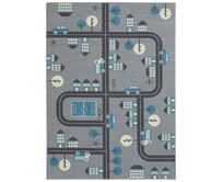 Hanse Home Collection koberce Dětský koberec Adventures Mouse Blue - 160x220 cm Modrá, Střední (80x160 - 164x240), Syntetický (umělý)
