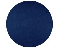 Hanse Home Collection koberce Kusový koberec Nasty 104447 Darkblue - 133x133 (průměr) kruh cm Modrá, Střední (80x160 - 164x240), Syntetický (umělý)