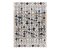 Dywany Łuszczów Kusový koberec Cooper Sisal Diamonds 22217 ecru/black – na ven i na doma - 160x220 cm Vícebarevná, Střední (80x160 - 164x240), Syntetický (umělý)