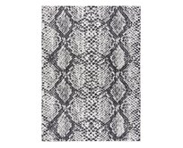 Dywany Łuszczów Kusový koberec Sion Sisal Snake`s skin 22162 ecru/black – na ven i na doma - 120x170 cm Šedá, Velké (190x270 cm a větší), Syntetický (umělý)