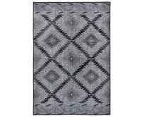 NORTHRUGS - Hanse Home koberce Kusový koberec Twin Supreme Malibu Night Silver – na ven i na doma - 80x350 cm Šedá, Velké (190x270 cm a větší), Syntetický (umělý)