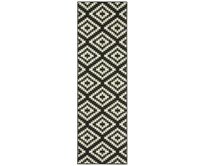 Hanse Home Collection koberce Běhoun Basic 102824 - 80x450 cm Černobílá, Velké (190x270 cm a větší), Syntetický (umělý)