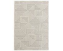 ELLE Decoration koberce Kusový koberec New York Cream, grey - 160x230 cm Béžová, Velké (190x270 cm a větší), Syntetický (umělý)