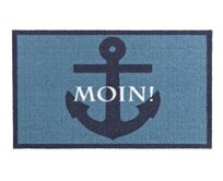 Zala Living - Hanse Home koberce Protiskluzová rohožka Deko - 50x70 cm Modrá, Malé (80x150 cm a menší), Syntetický (umělý)