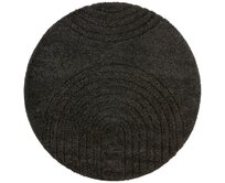 Mint Rugs - Hanse Home koberce Kusový koberec Norwalk dark grey - 160x160 (průměr) kruh cm Šedá, Střední (80x160 - 164x240), Syntetický (umělý)