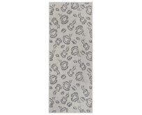 Hanse Home Collection koberce Běhoun Cucina Coffee Cups Cream Grey - 62x150 cm Bílá, Malé (80x150 cm a menší), Syntetický (umělý)