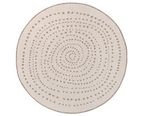 NORTHRUGS - Hanse Home koberce Kusový koberec Twin-Wendeteppiche Linen kruh - 200x200 (průměr) kruh cm Béžová, Střední (80x160 - 164x240), Syntetický (umělý)