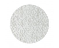 Ayyildiz koberce Kusový koberec Pisa 4708 Cream kruh - 160x160 (průměr) kruh cm Bílá, Střední (80x160 - 164x240), Syntetický (umělý)