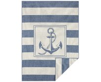 NORTHRUGS - Hanse Home koberce Kusový koberec Twin Supreme Blue/Cream – na ven i na doma - 80x150 cm Modrá, Velké (190x270 cm a větší), Syntetický (umělý)