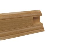 Döllken Lišta PVC obvodová SLK50 W169 Buk corona - Koncovka pravá Béžová, 25x50x2500 mm, Syntetický (umělý)