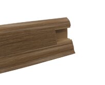 Döllken Lišta PVC obvodová SLK50 W184 Picota třešeň - Kout (vnitřní) Hnědá, 25x50x2500 mm, Syntetický (umělý)