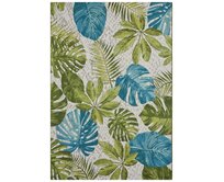 Hanse Home Collection koberce Kusový koberec Flair Tropical Leaves Turqouise Green - 200x285 cm Vícebarevná, Velké (190x270 cm a větší), Syntetický (umělý)