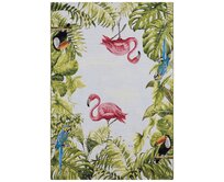Hanse Home Collection koberce Kusový koberec Flair Tropical Birds Multicolored - 80x165 cm Vícebarevná, Velké (190x270 cm a větší), Syntetický (umělý)