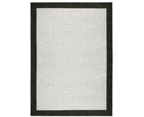 NORTHRUGS - Hanse Home koberce Kusový koberec Twin-Wendeteppiche 103105 creme schwarz – na ven i na doma - 160x230 cm Černobílá, Velké (190x270 cm a větší), Syntetický (umělý)
