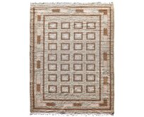 Diamond Carpets koberce Ručně vázaný kusový koberec Guggenheim DESP P81 Brown Natural - 140x200 cm Hnědá, Velké (190x270 cm a větší), Přírodní