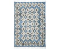 Diamond Carpets koberce Ručně vázaný kusový koberec Casablanca DE 2255 Multi Colour - 140x200 cm Modrá, Velké (190x270 cm a větší), Přírodní