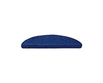Vopi koberce Nášlapy na schody Eton modrý půlkruh - 24x65 půlkruh (rozměr včetně ohybu) Modrá, Syntetický (umělý)