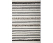 Diamond Carpets koberce Ručně vázaný kusový koberec MCK Strop DE 2263 Pastel Brown Mix - 80x150 cm Černobílá, Velké (190x270 cm a větší), Přírodní