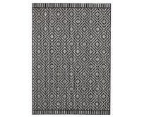 Mujkoberec Original Kusový koberec Mujkoberec Original Mia Black Creme – na ven i na doma - 160x230 cm Černobílá, Velké (190x270 cm a větší), Syntetický (umělý)