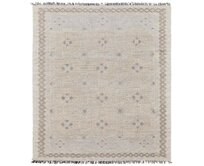 Diamond Carpets koberce Ručně vázaný kusový koberec Anantara DESP P71 White Mix - 80x150 cm Béžová, Velké (190x270 cm a větší), Přírodní