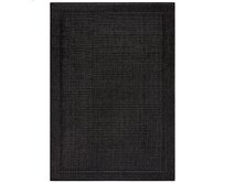 Flair Rugs koberce Kusový koberec Aruba Alfresco Weave Charcoal - 80x150 cm Černá, Velké (190x270 cm a větší), Syntetický (umělý)
