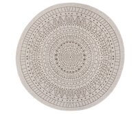 NORTHRUGS - Hanse Home koberce Kusový koberec Twin-Wendeteppiche Linen kruh - 100x100 (průměr) kruh cm Hnědá, Velké (190x270 cm a větší), Syntetický (umělý)