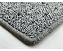 Vopi koberce Kusový koberec Udinese šedý čtverec - 180x180 cm Šedá, Velké (190x270 cm a větší), Syntetický (umělý)